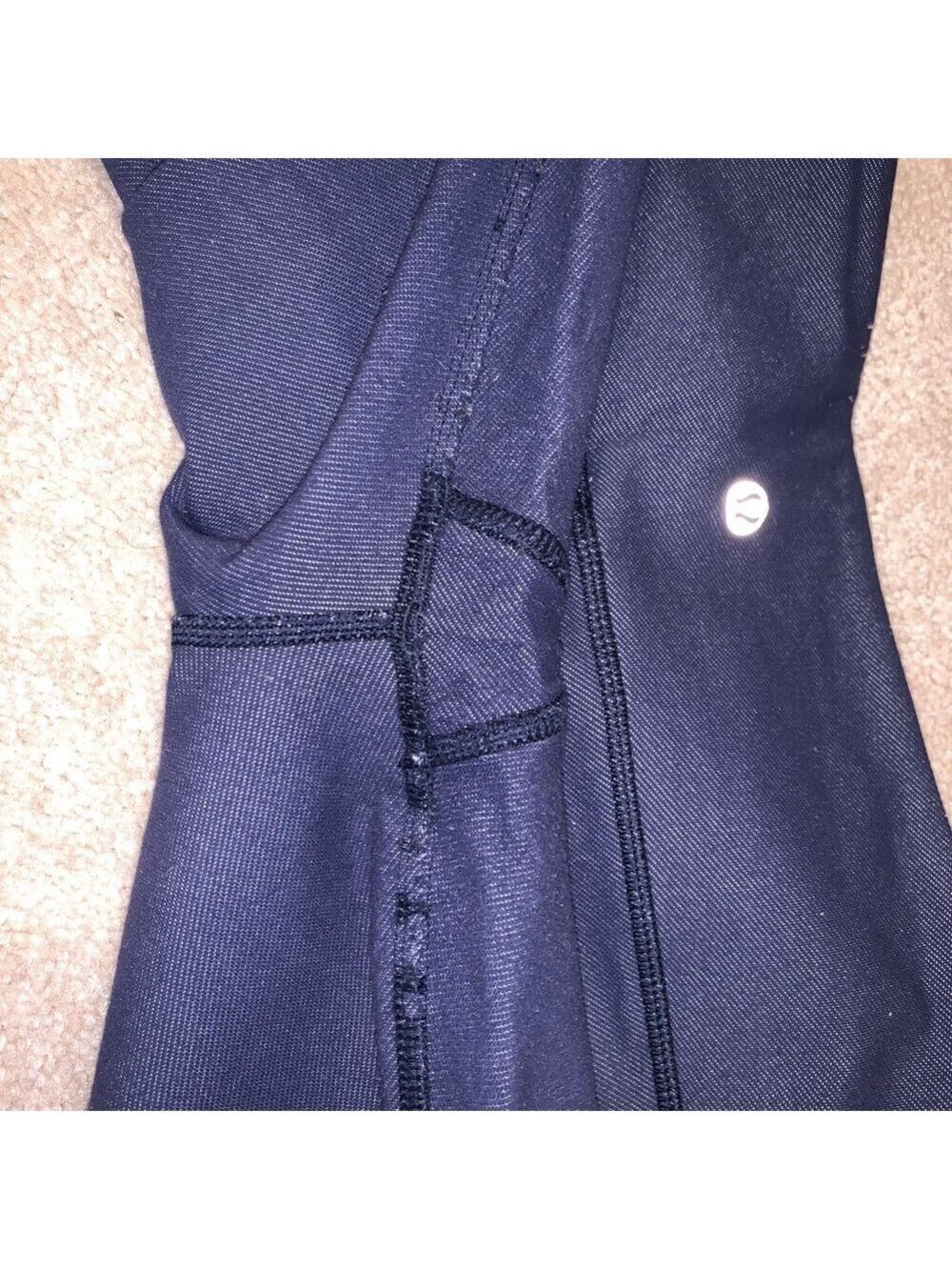 Lululemon Wunder Under Dark Blue Size 8 - Picture 4 of 8